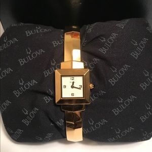 Bulova Bangle 97T47 Wrist Watch for Women